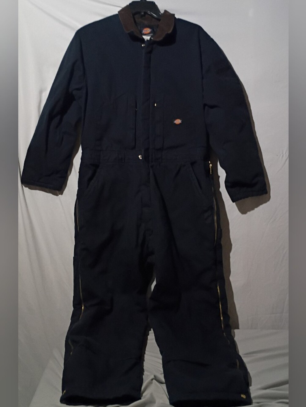 Dickies Duck Insulated Coveralls, Size XL Regular, Navy